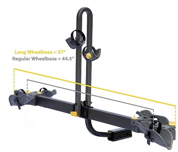 Long wheelbase bike rack shop